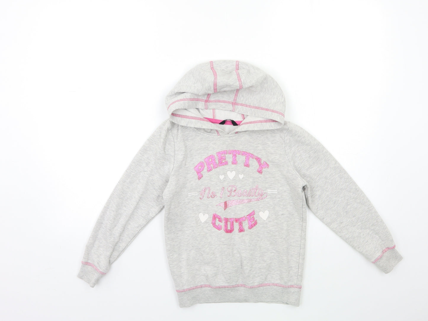 George Girls Grey   Pullover Hoodie Size 8-9 Years