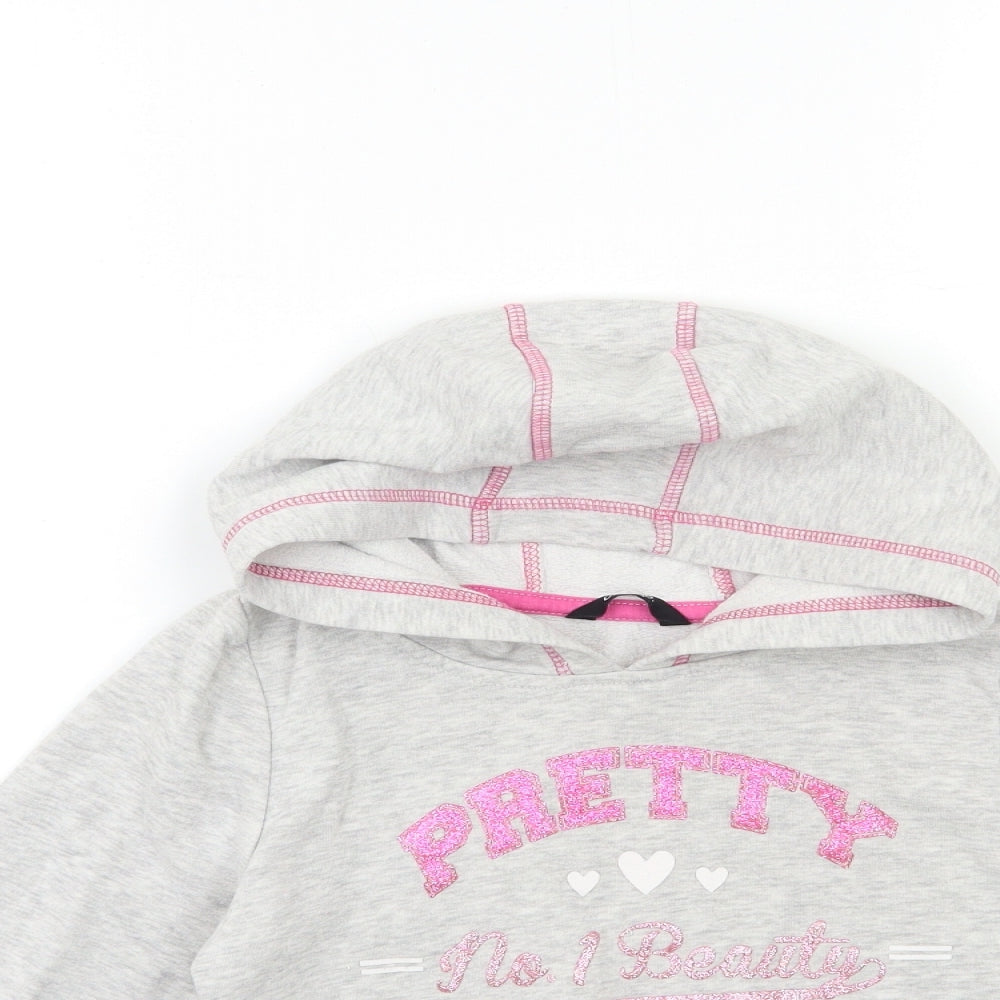 George Girls Grey   Pullover Hoodie Size 8-9 Years