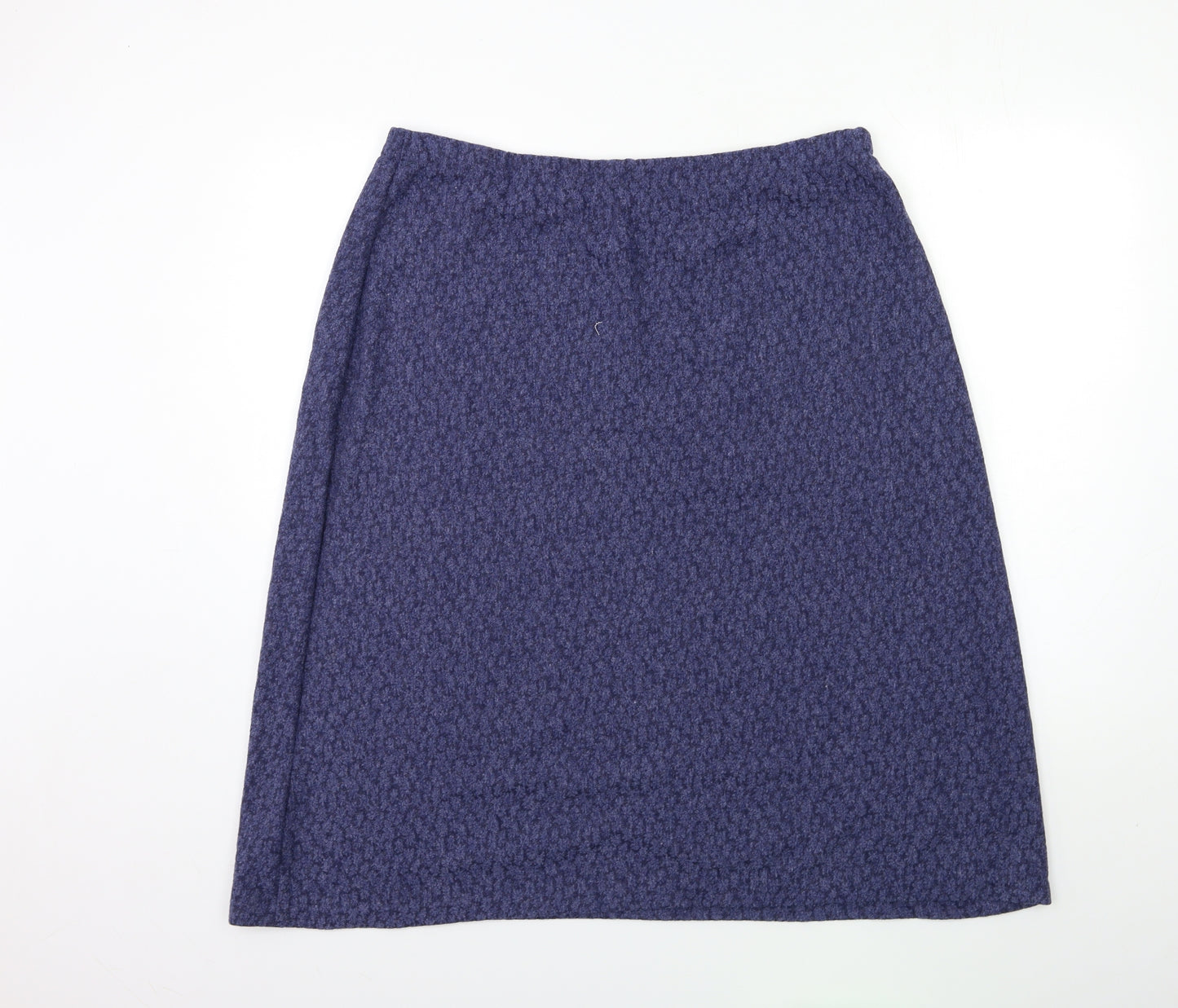 Preworn Womens Blue   A-Line Skirt Size 38 in