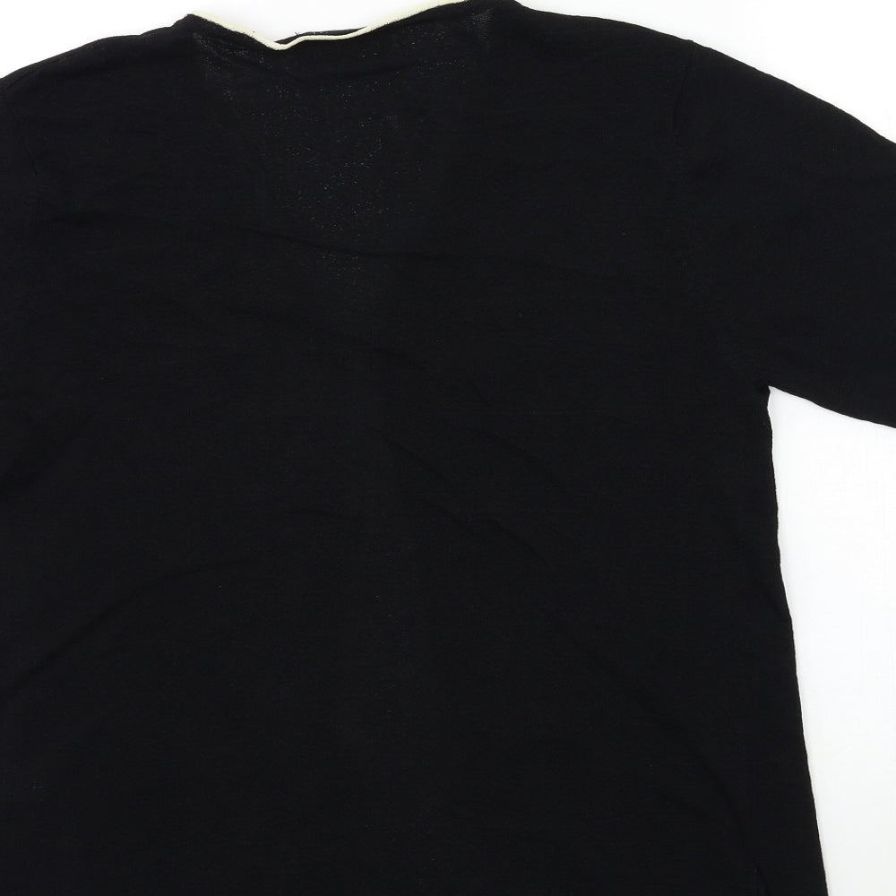 SHAQUILLE Womens Black  Knit Cardigan Jumper Size M