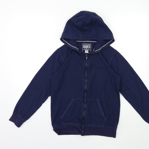 UNDENIA BLES  Boys Blue   Full Zip Hoodie Size 12 Years