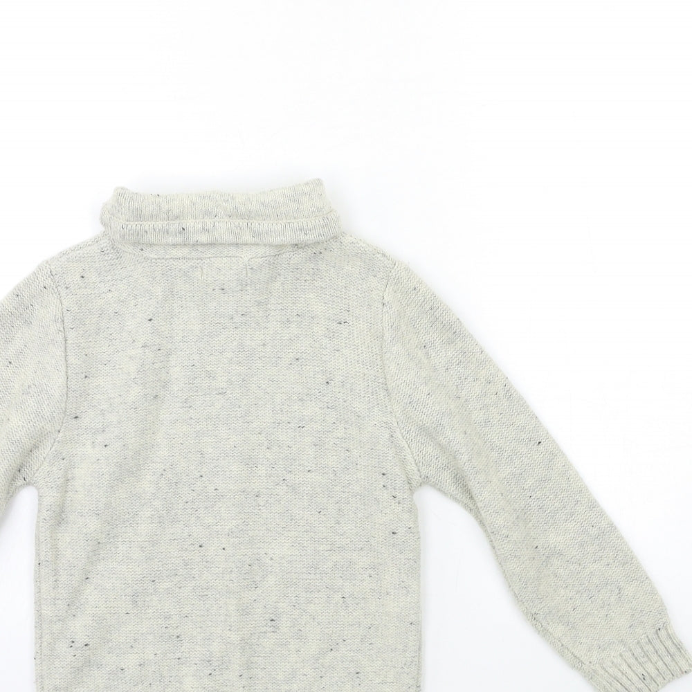 Primark Boys Beige  Knit Pullover Jumper Size 6-7 Years