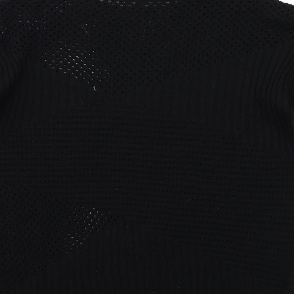 River Island Womens Black  Knit Pullover Jumper Size 10