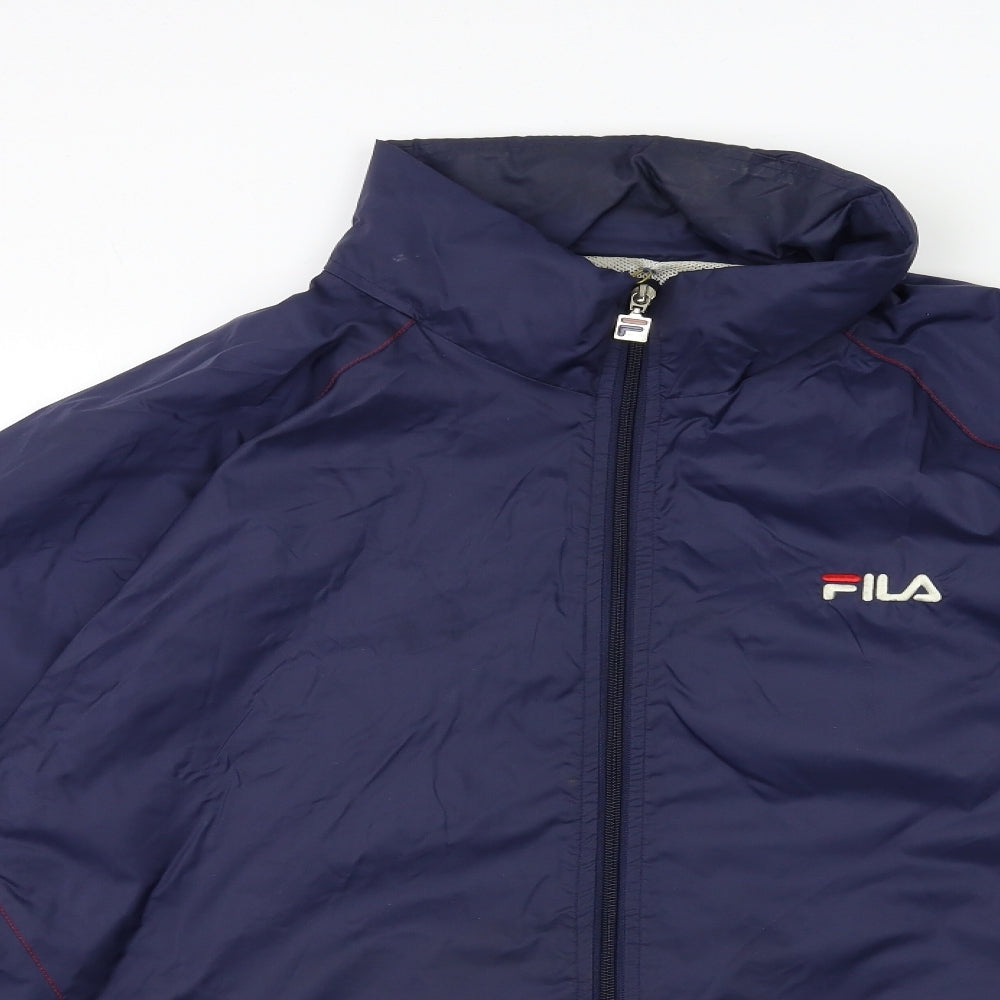 FILA Mens Blue   Windbreaker Coat Size XL