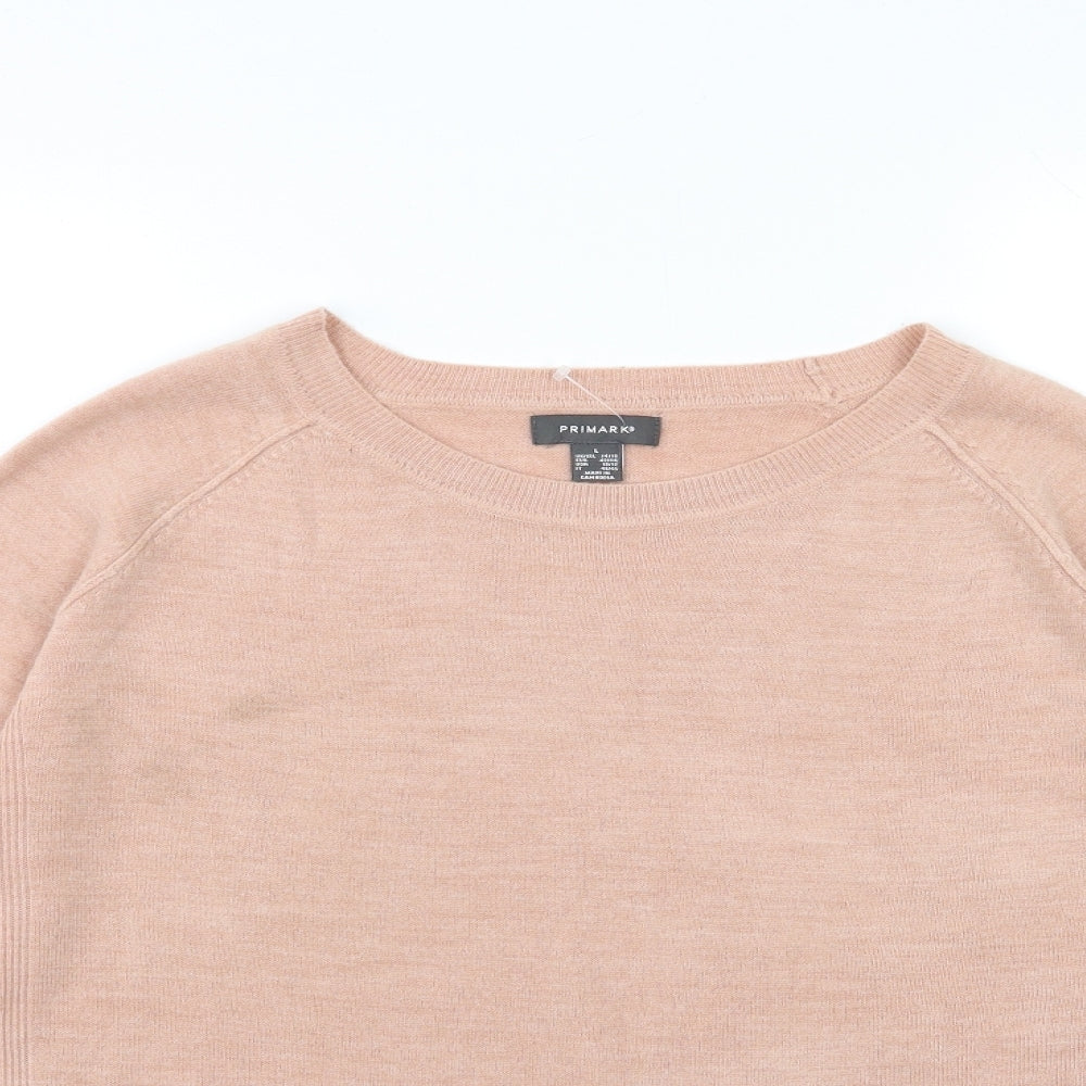 Primark Womens Pink  Knit Pullover Jumper Size 14