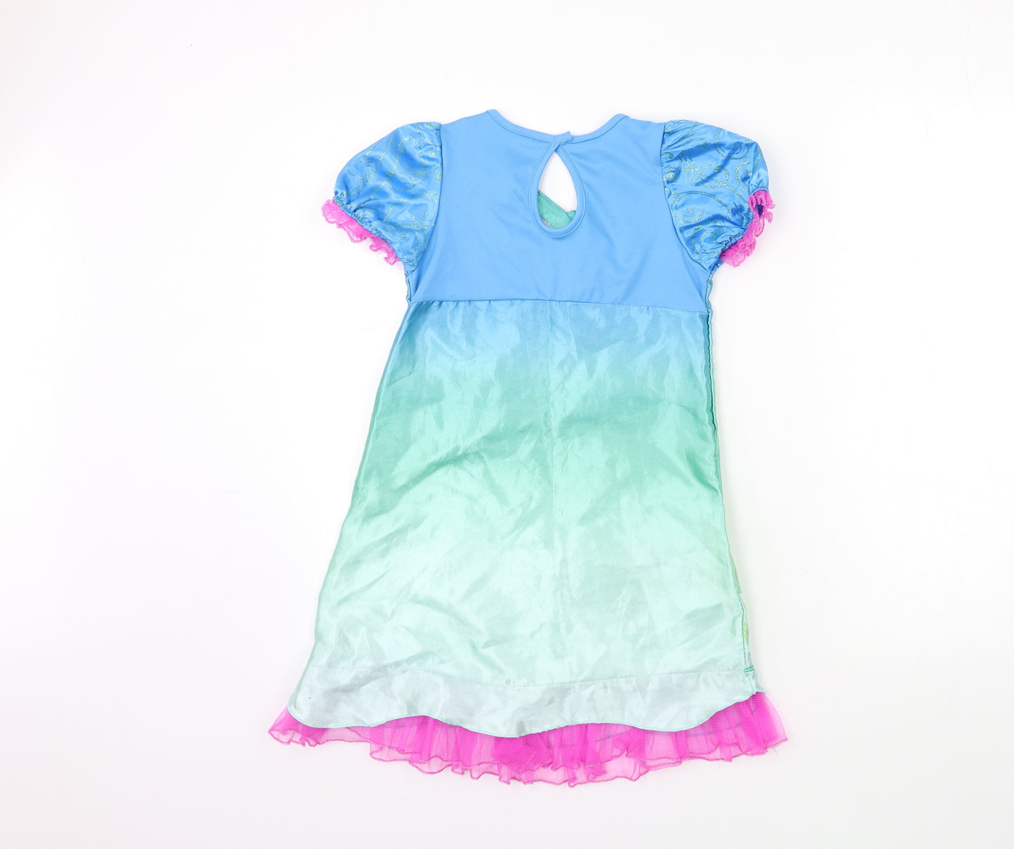 George Girls Blue   A-Line  Size 5-6 Years  - trolls