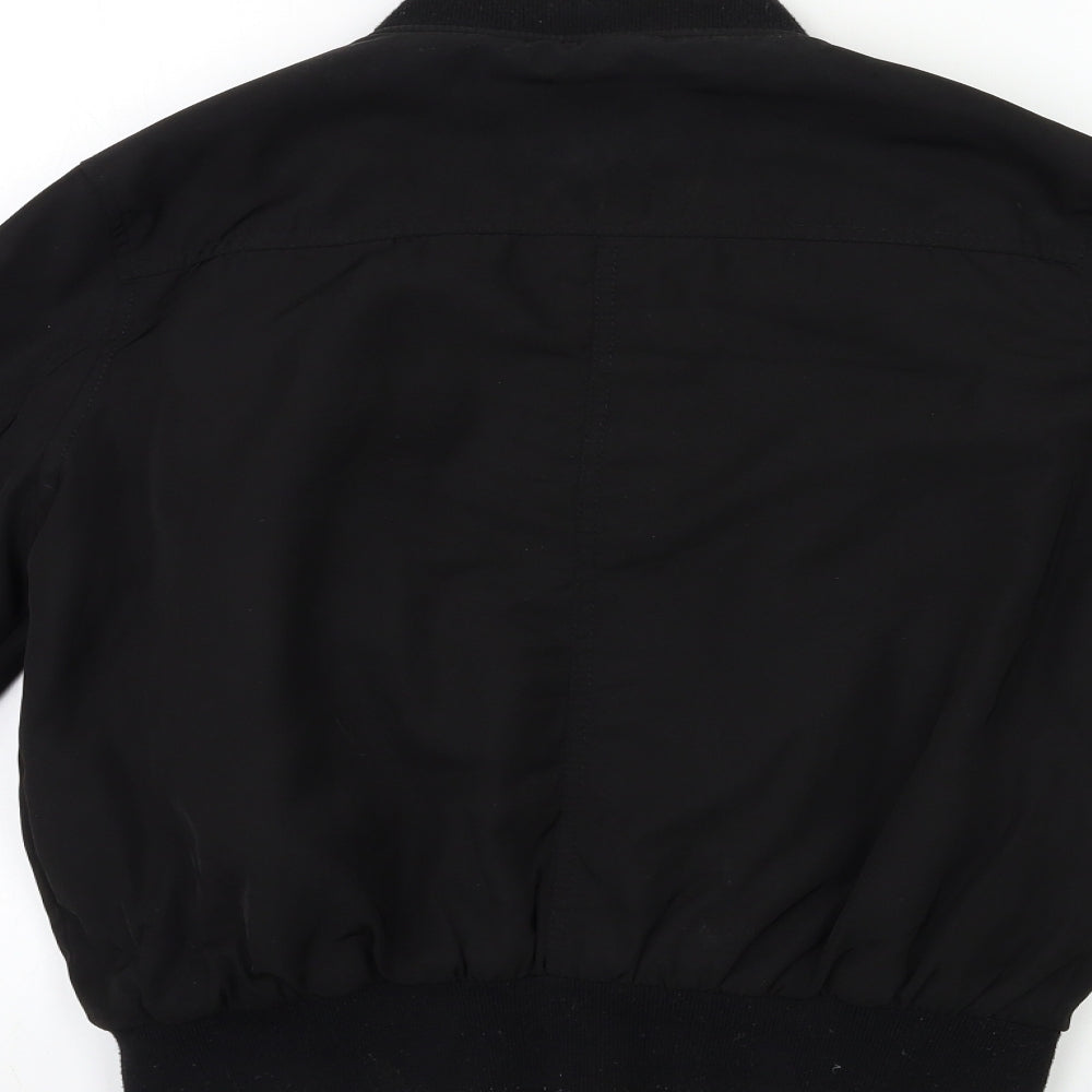 Atmosphere Womens Black   Bomber Jacket Coat Size 12