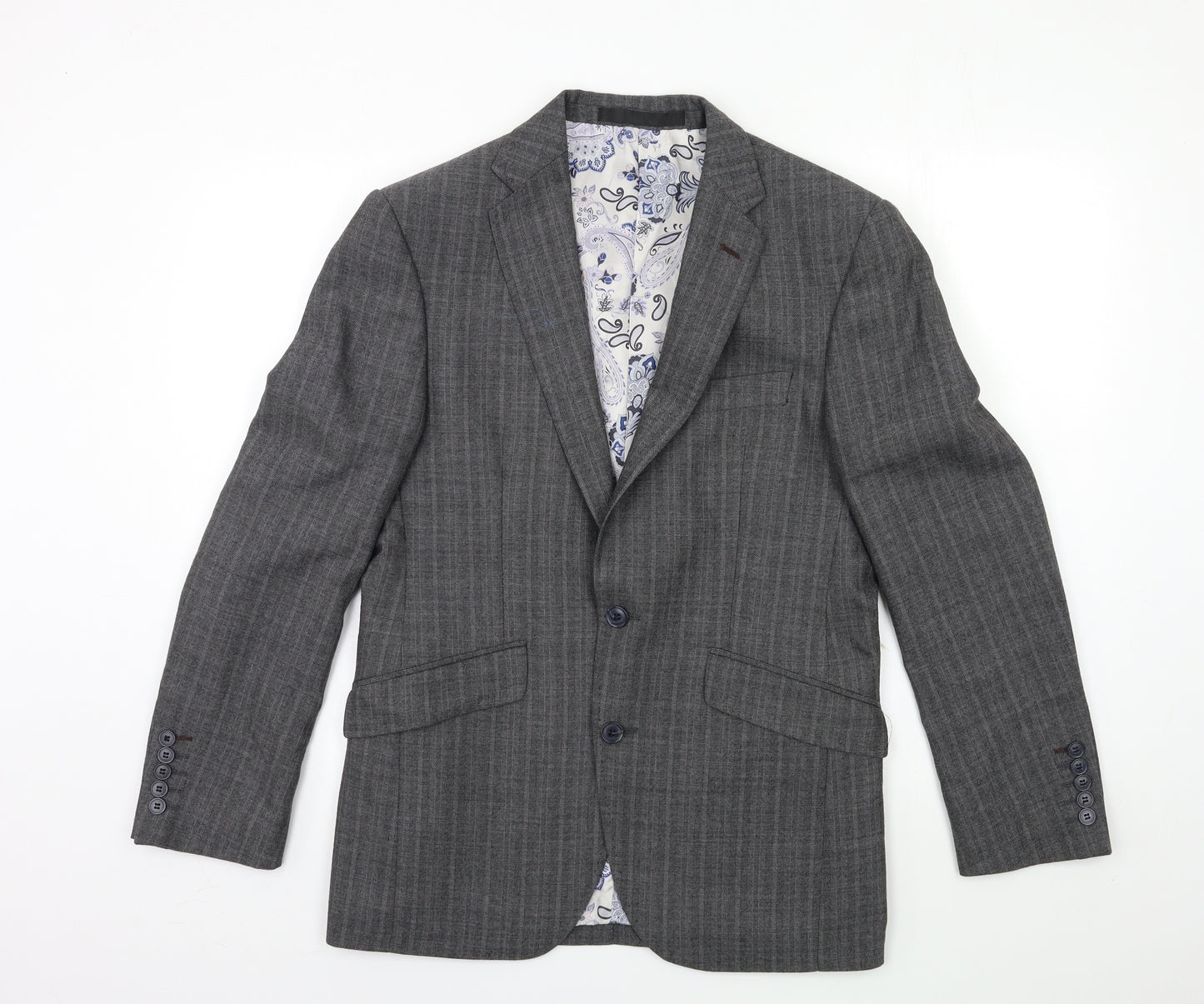 Marks and Spencer Mens Grey   Jacket Suit Jacket Size 36