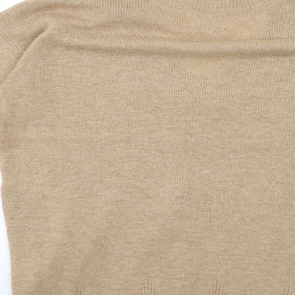 NEXT Womens Beige  Knit Pullover Jumper Size M