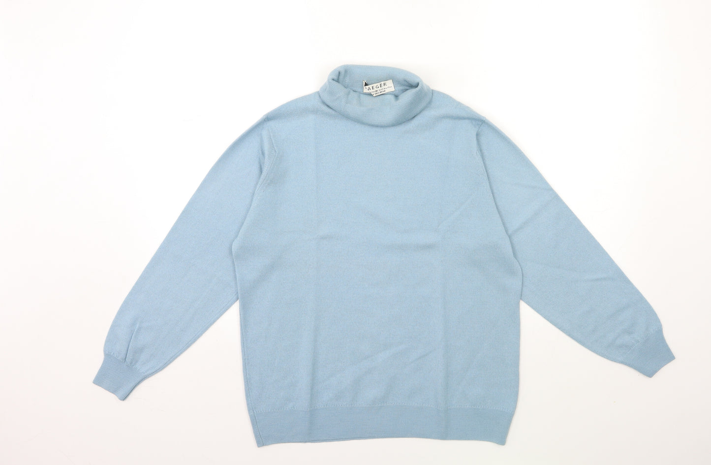 Jaeger Womens Blue  Knit Pullover Jumper Size 10