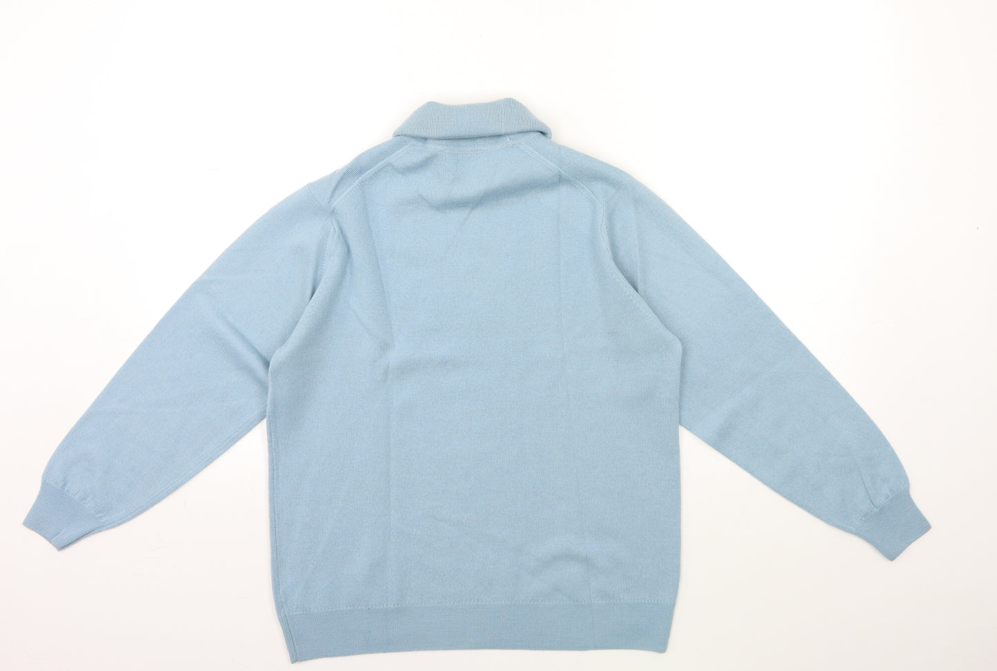 Jaeger Womens Blue  Knit Pullover Jumper Size 10