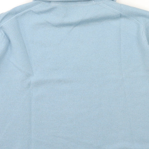 Jaeger Womens Blue  Knit Pullover Jumper Size 10