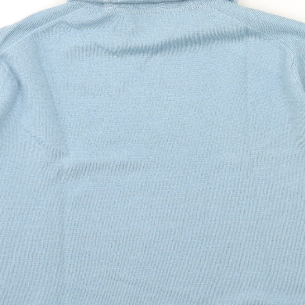 Jaeger Womens Blue  Knit Pullover Jumper Size 10