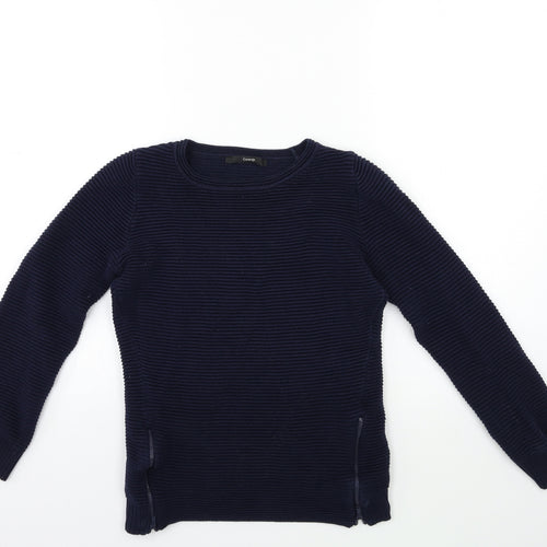 George Boys Blue  Knit Pullover Jumper Size 8 Years
