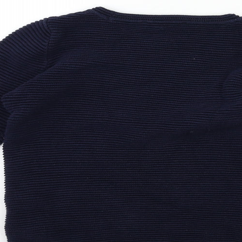 George Boys Blue  Knit Pullover Jumper Size 8 Years