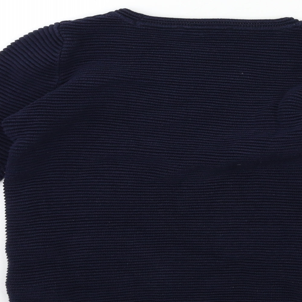 George Boys Blue  Knit Pullover Jumper Size 8 Years
