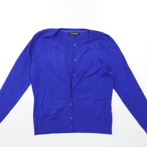 Debenhams Womens Blue  Knit Cardigan Jumper Size 12