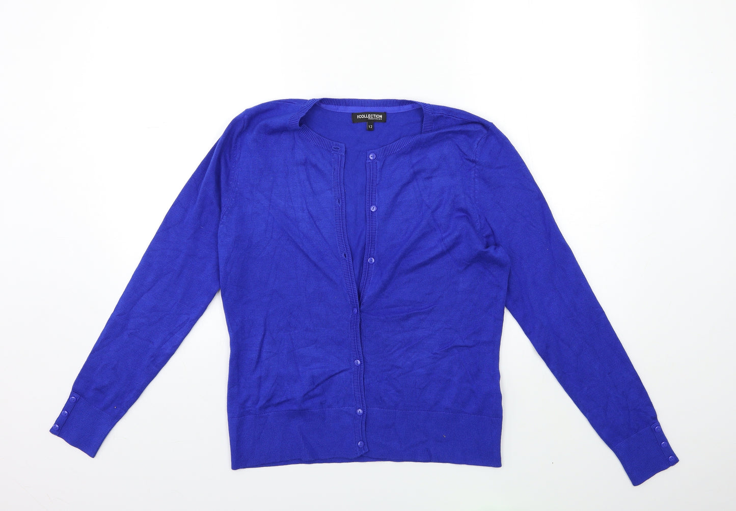 Debenhams Womens Blue  Knit Cardigan Jumper Size 12