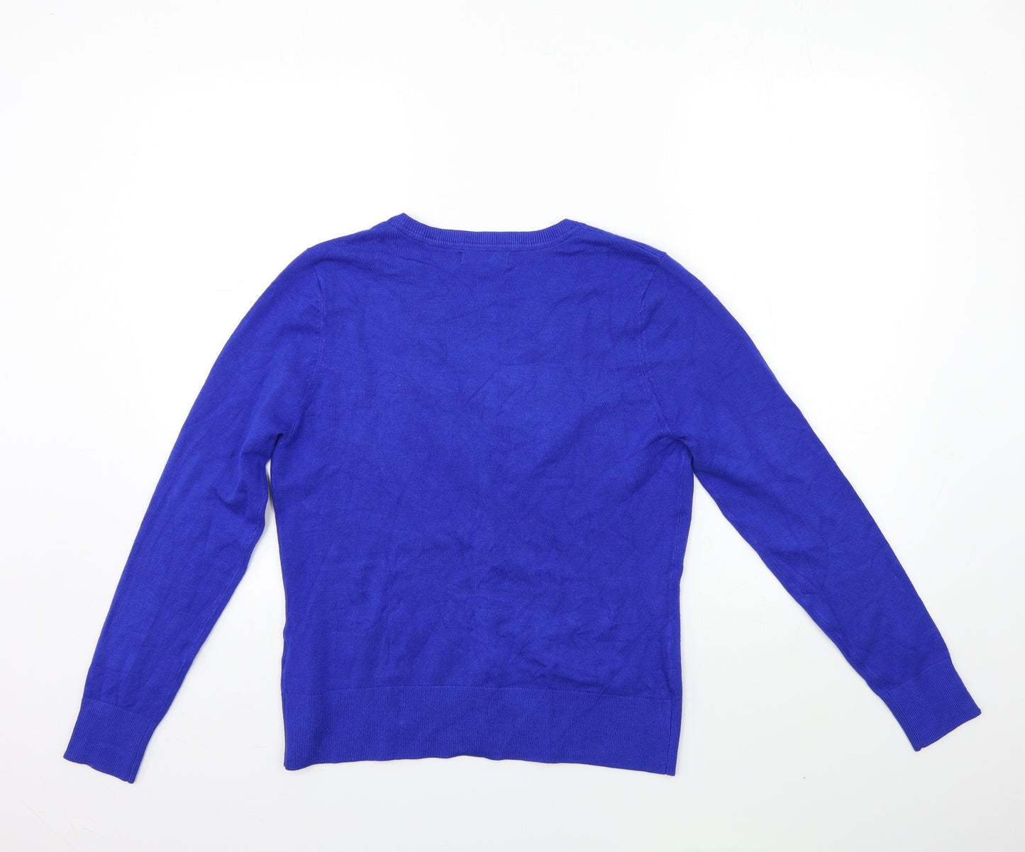 Debenhams Womens Blue  Knit Cardigan Jumper Size 12