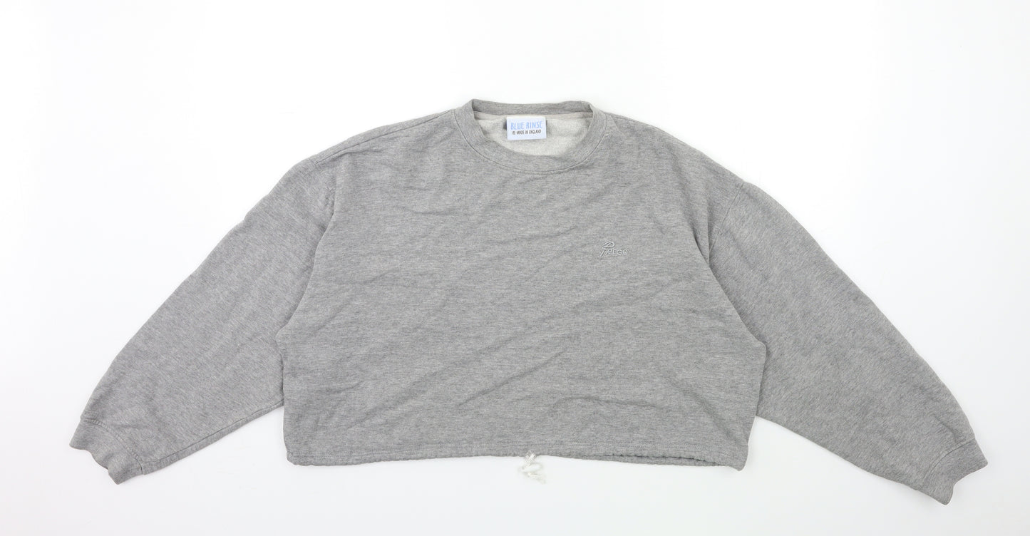 Blue Rinse Mens Grey   Pullover Sweatshirt Size XL