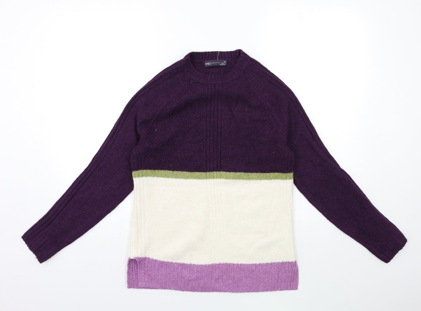 Marks and Spencer Womens Purple  Knit Pullover Jumper Size XS