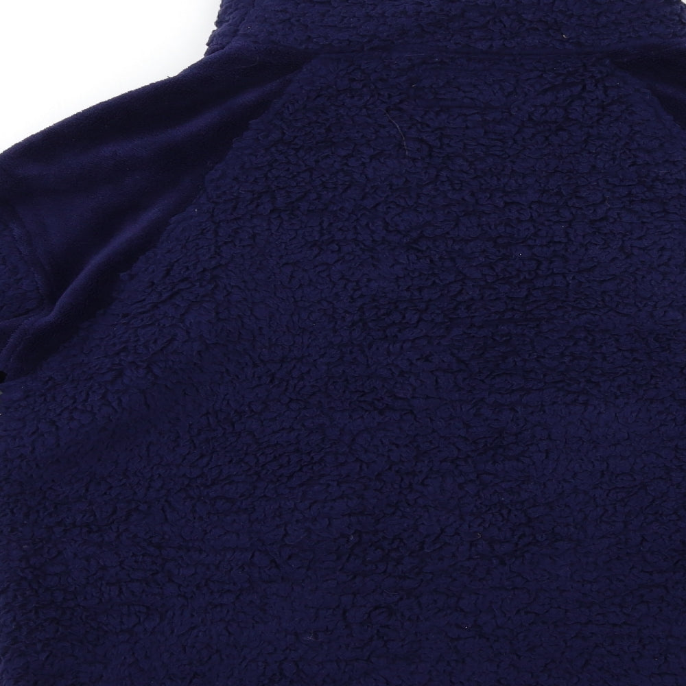 NEXT Womens Blue  Fleece Top Pyjama Top Size S