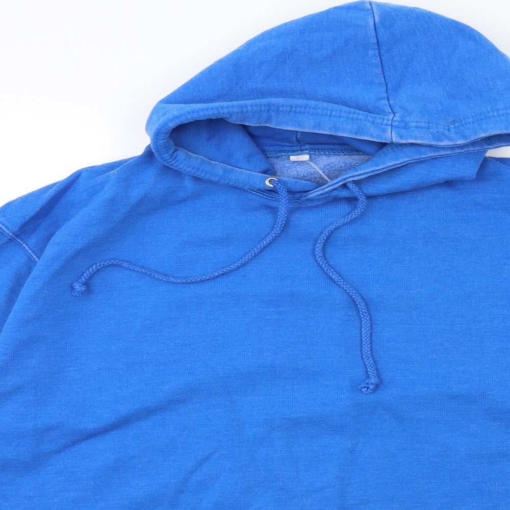 Preworn Mens Blue   Pullover Hoodie Size L