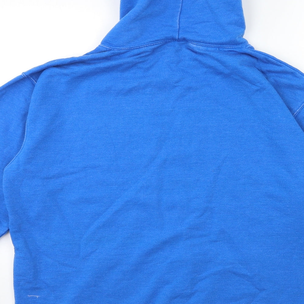 Preworn Mens Blue   Pullover Hoodie Size L
