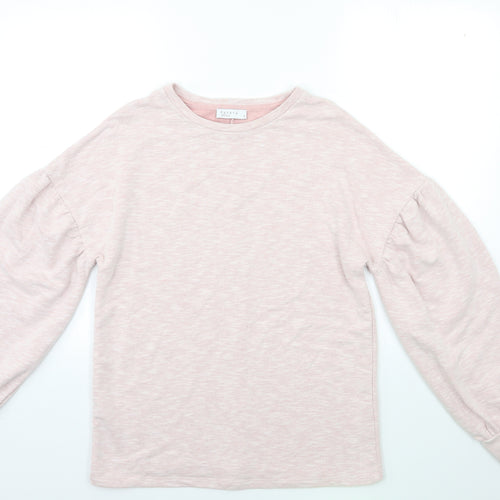 Papaya Womens Pink  Jersey Pullover Sweatshirt Size S