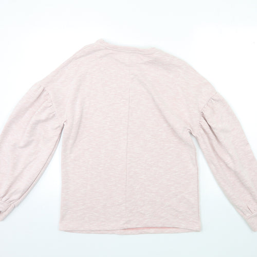 Papaya Womens Pink  Jersey Pullover Sweatshirt Size S