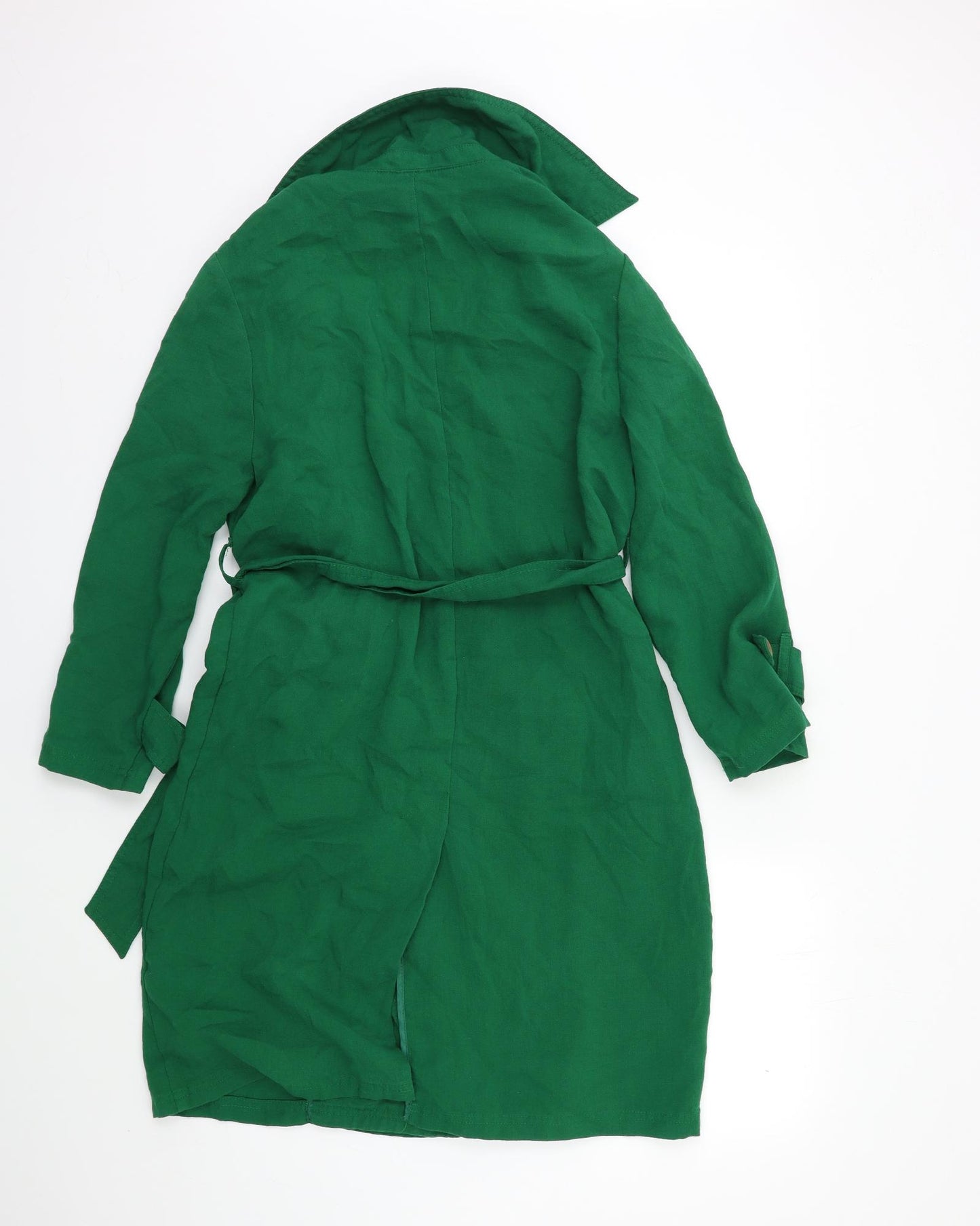 Papaya Womens Green   Trench Coat Coat Size 10
