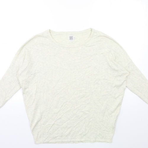 Saint Tropez Clothing Womens Beige  Knit Pullover Jumper