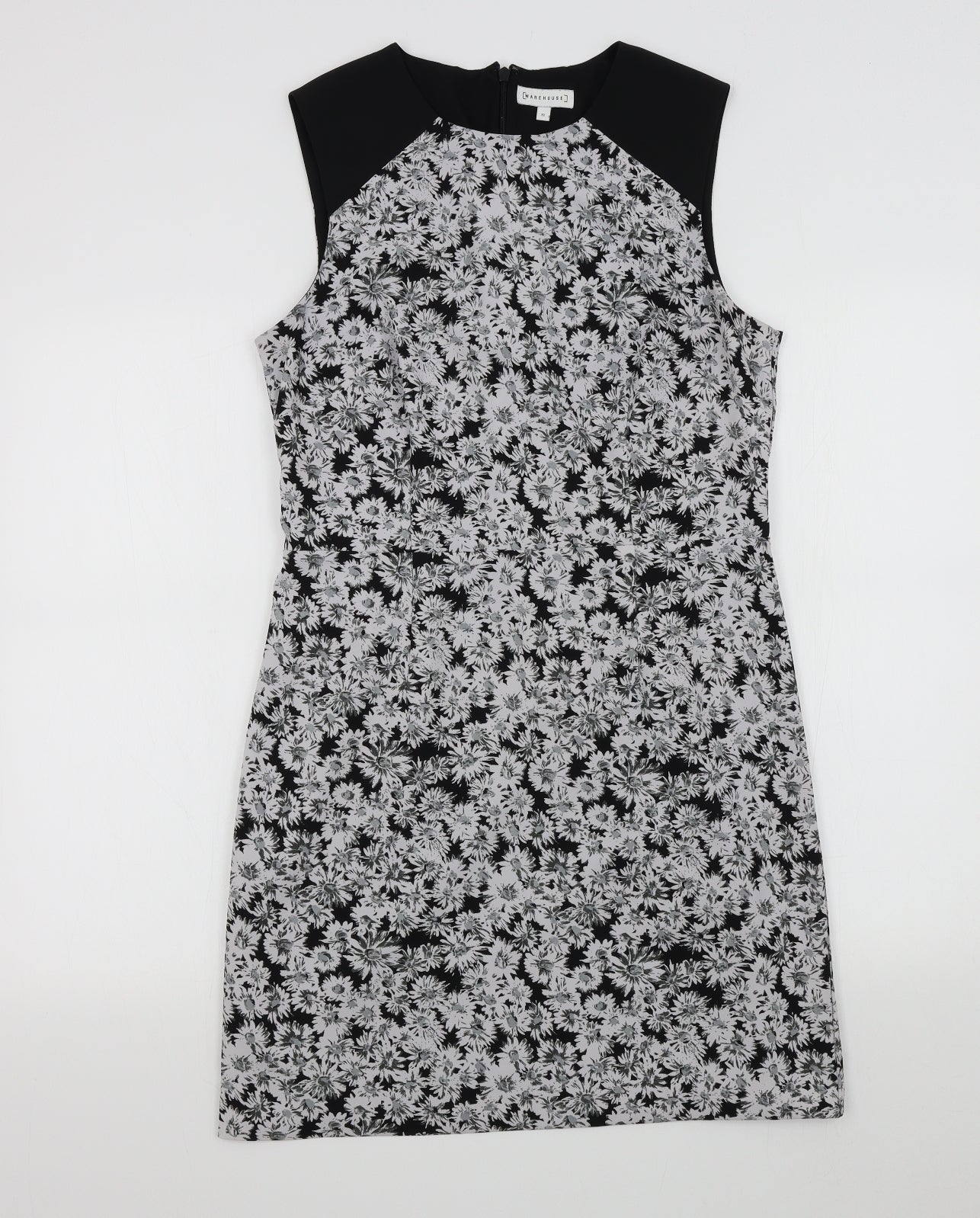 wearhouse Womens Black Gingham  A-Line  Size 12