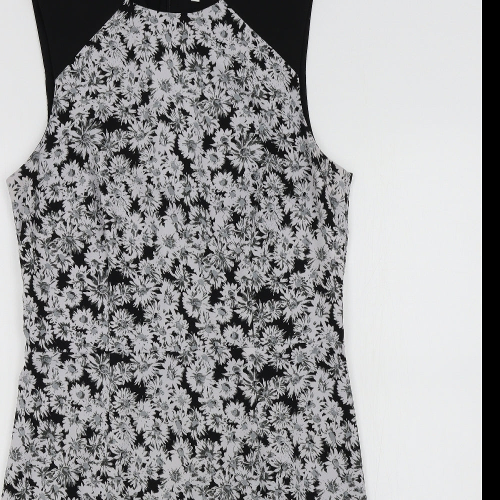 wearhouse Womens Black Gingham  A-Line  Size 12