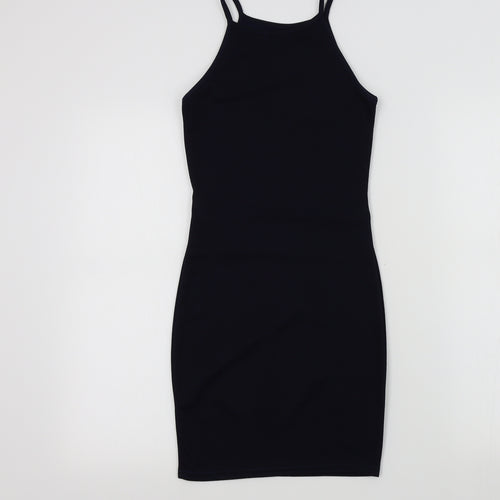 PRETTYLITTLETHING Womens Blue Colourblock  A-Line  Size 6