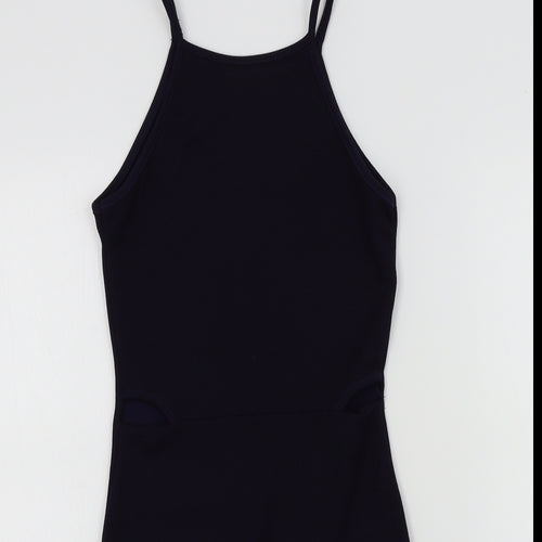 PRETTYLITTLETHING Womens Blue Colourblock  A-Line  Size 6