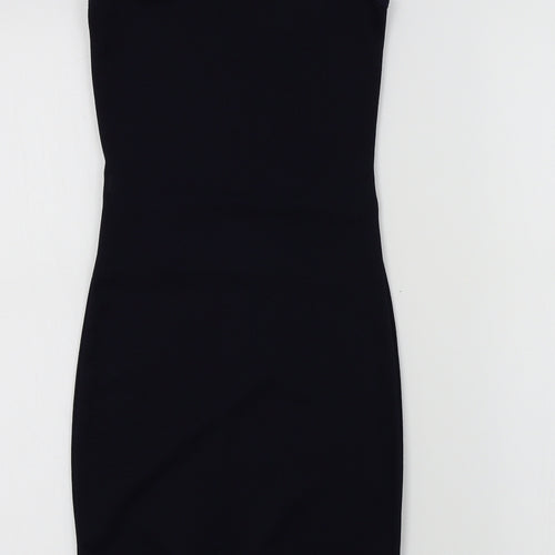 PRETTYLITTLETHING Womens Blue Colourblock  A-Line  Size 6