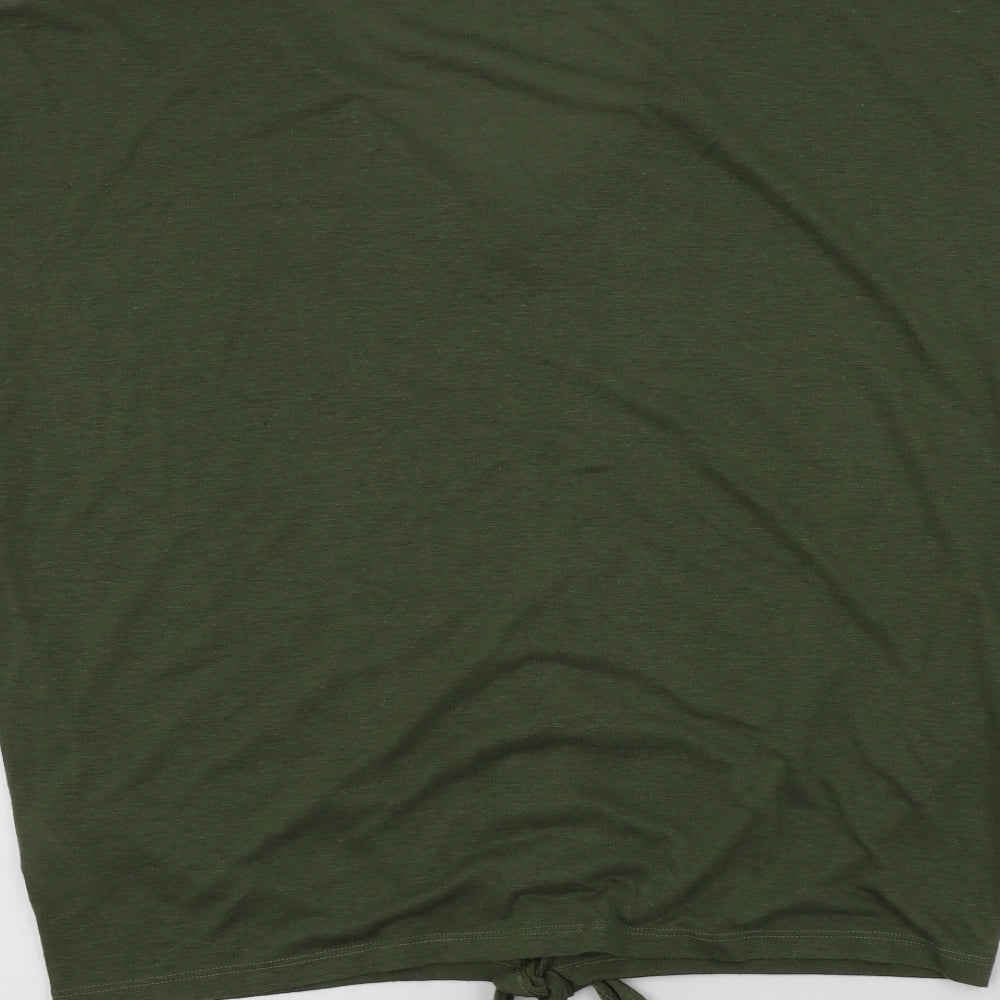Primark Womens Green Colourblock  Basic T-Shirt Size M