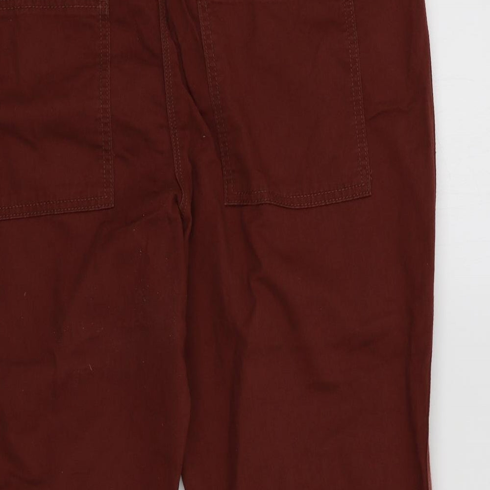 NEXT Womens Brown   Cropped Trousers Size 14
