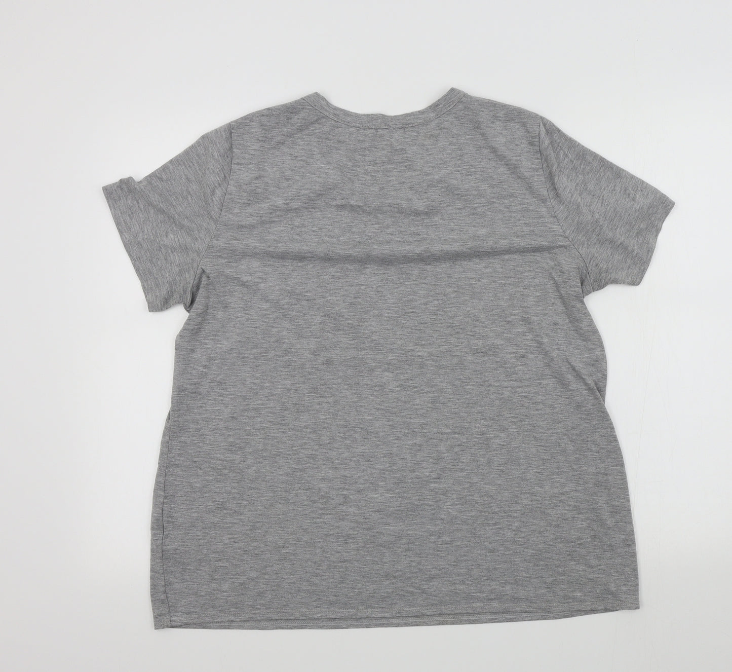 Papaya Womens Grey Colourblock  Basic T-Shirt Size 16