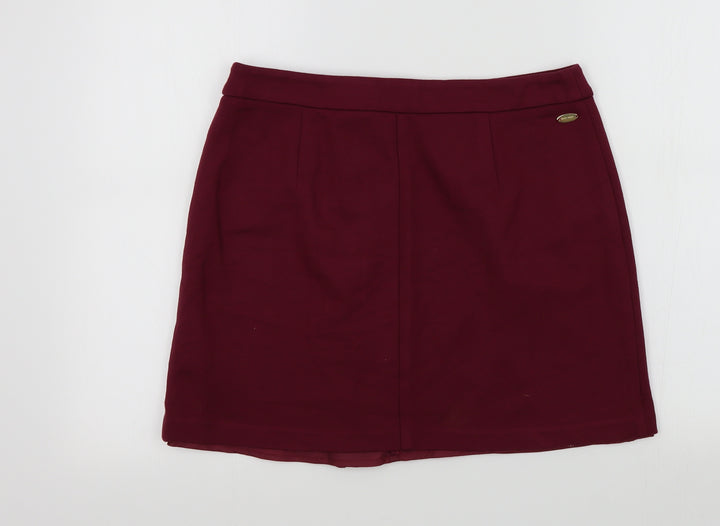 M&S Womens Purple   A-Line Skirt Size 12