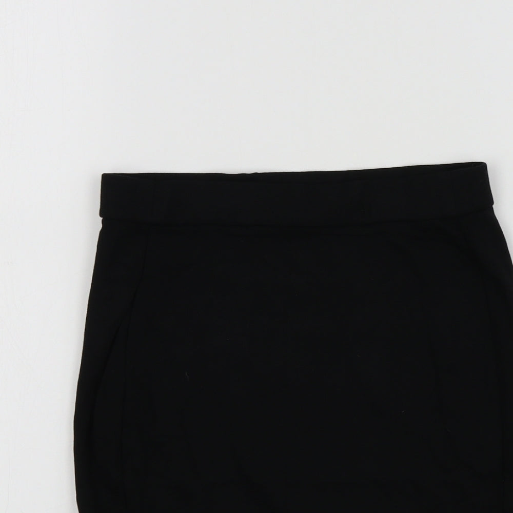 M&S Girls Black Colourblock  A-Line Skirt Size 11-12 Years - School Skirt