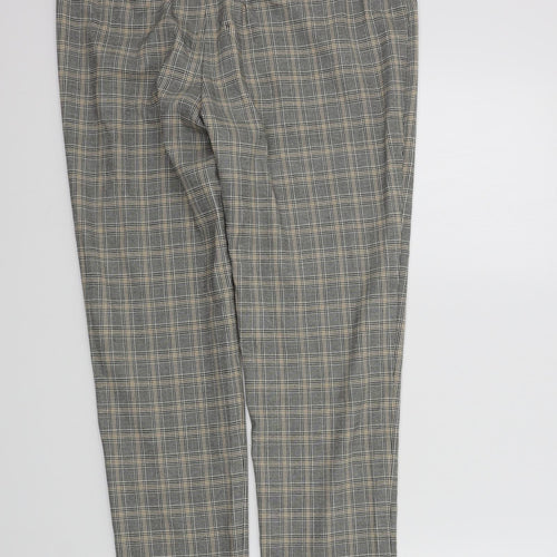NEXT Womens Blue Check  Dress Pants Trousers Size 12 L27 in