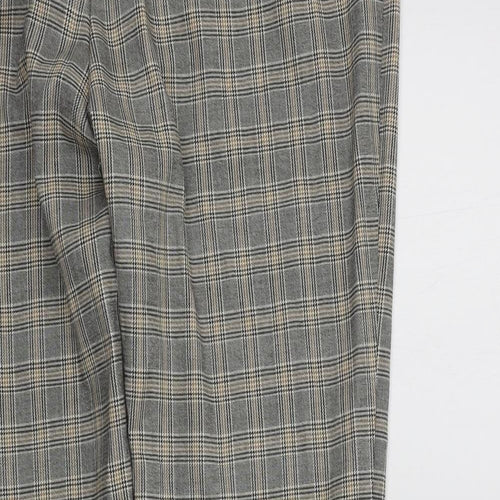 NEXT Womens Blue Check  Dress Pants Trousers Size 12 L27 in