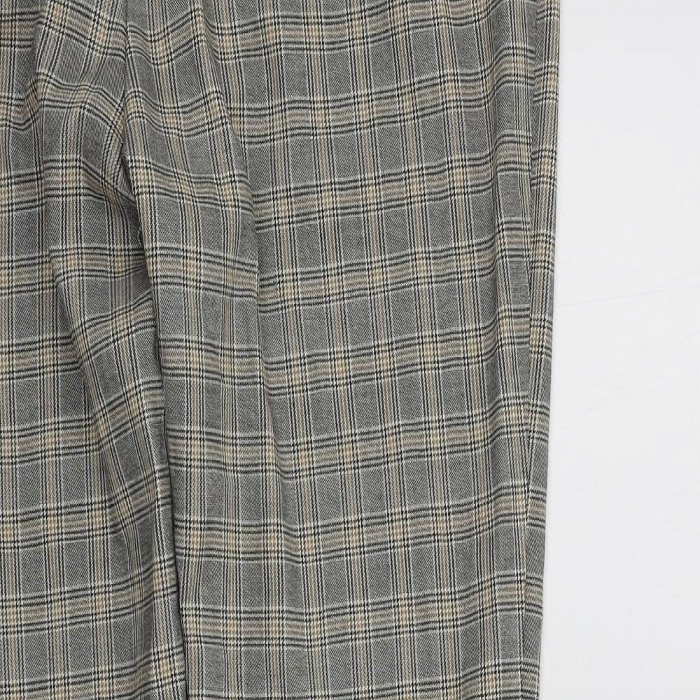 NEXT Womens Blue Check  Dress Pants Trousers Size 12 L27 in