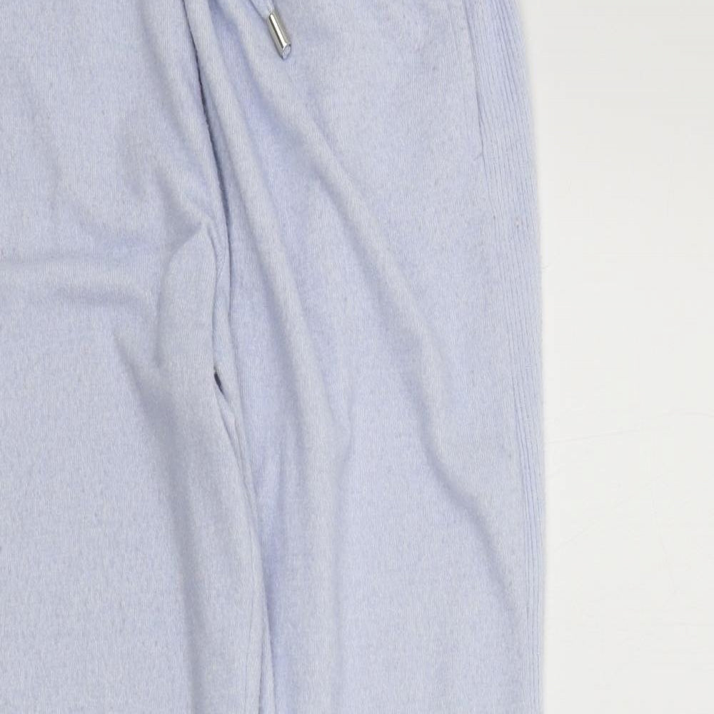 F&F Womens Blue Solid  Top Pyjama Pants Size M