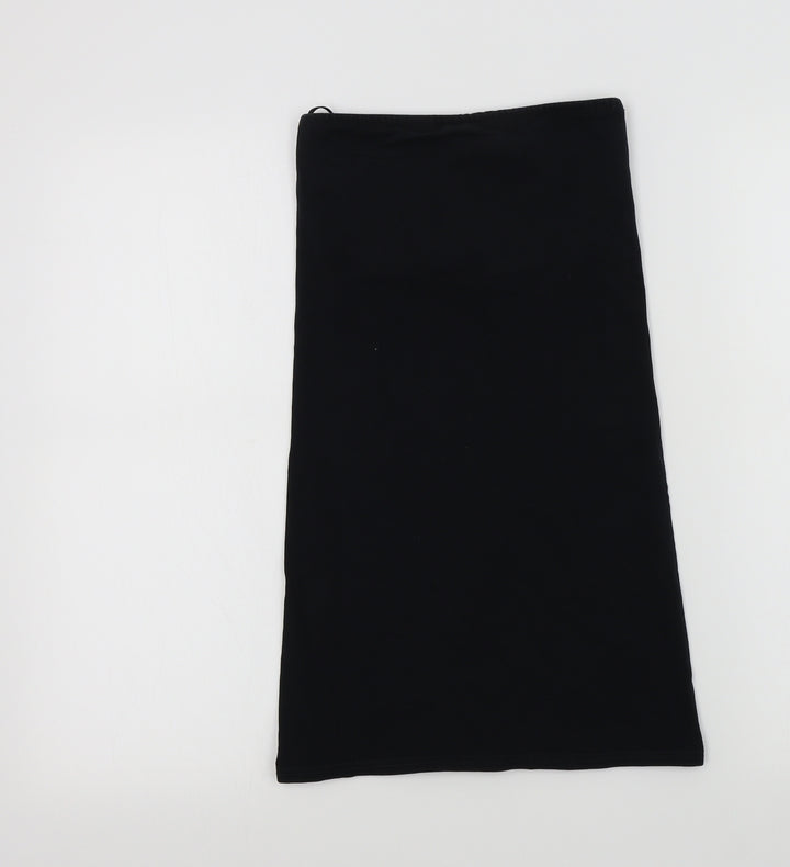 Topshop Womens Black Colourblock  A-Line  Size 6