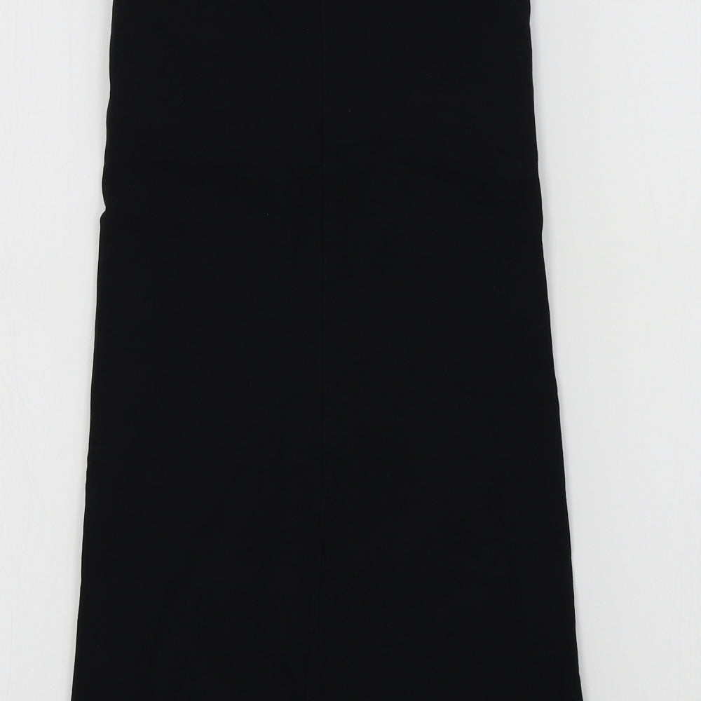 Topshop Womens Black Colourblock  A-Line  Size 6