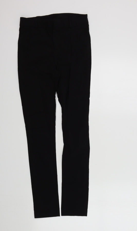 Front view of New Look girls’ black colourblock dress pants trousers, size 12, years