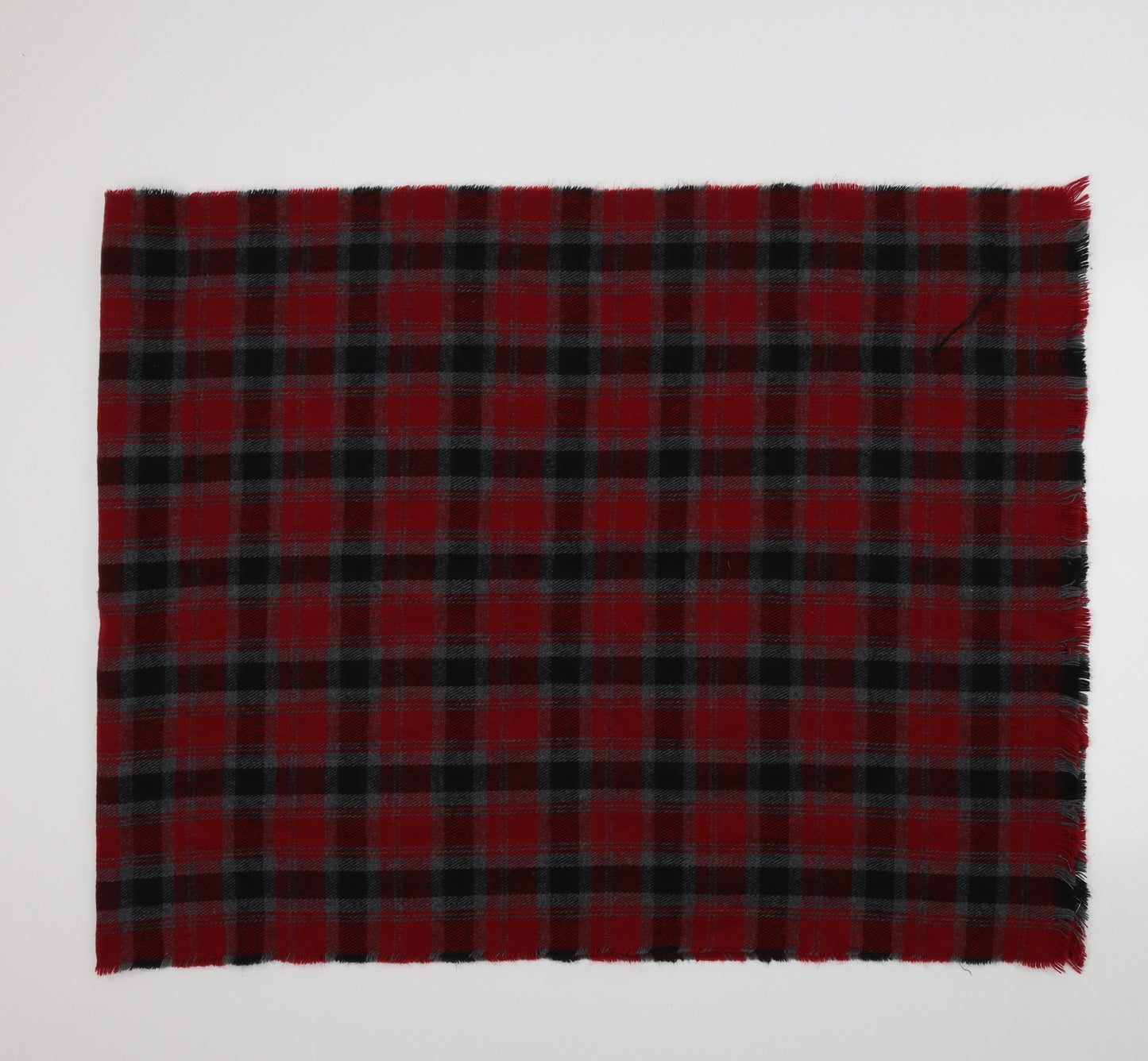 Preworn Womens Red Check   Shawl/Wrap